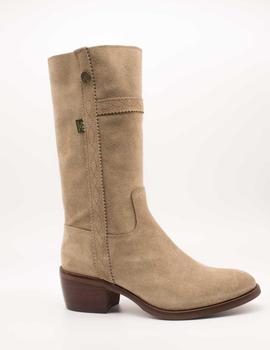 Bota Dakota 476-H VELOUR Taupe de Mujer