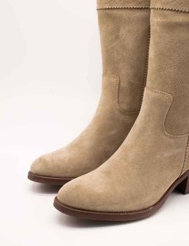 Bota Dakota 476-H VELOUR Taupe de Mujer