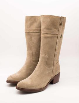 Bota Dakota 476-H VELOUR Taupe de Mujer