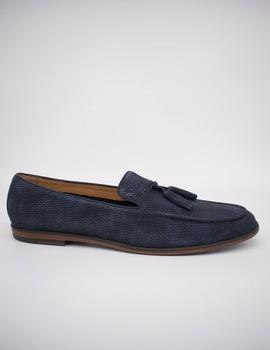 Zapato Stonefly steve 2 washed velour limo blue de hombre