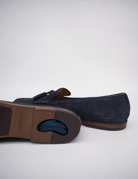 Zapato Stonefly steve 2 washed velour limo blue de hombre