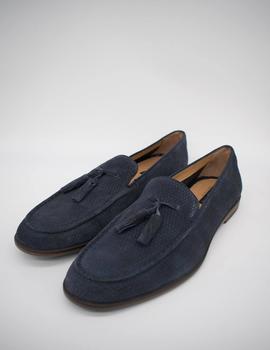 Zapato Stonefly steve 2 washed velour limo blue de hombre