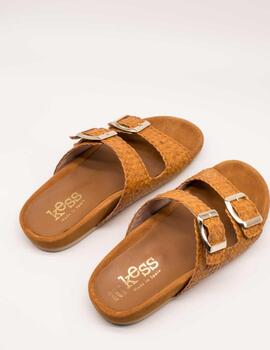 Sandalia Kess 23351 Trenzado Indian Tan de Mujer