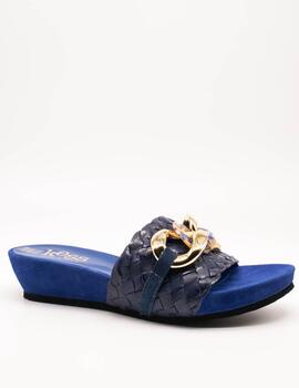 Sandalia Kess 23259 Trenzado Royal Blue de Mujer