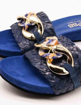 Sandalia Kess 23259 Trenzado Royal Blue de Mujer