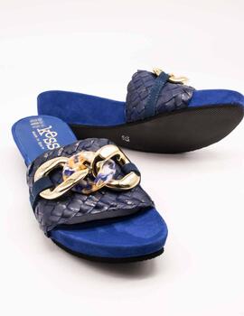 Sandalia Kess 23259 Trenzado Royal Blue de Mujer