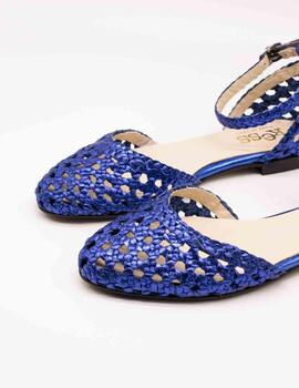 Sandalia Kess 22788 Trenzado Foil Indigo de Mujer