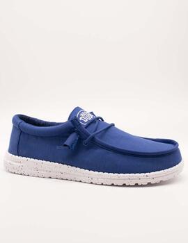 Deportivo Hey Dude Wally Slub Canvas True Blue