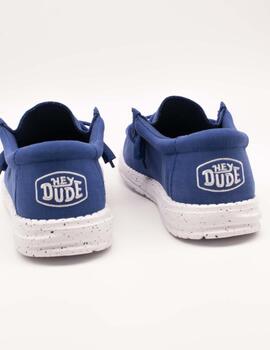 Deportivo Hey Dude Wally Slub Canvas True Blue