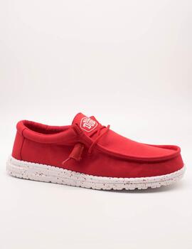 Deportivo Hey Dude Wally Slub Canvas Red de Hombre