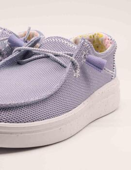Deportivo Hey Dude Wendy Rise Lila de Mujer