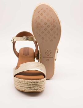 Sandalia Popa Arambol Laminado Oro Galaxy de Mujer