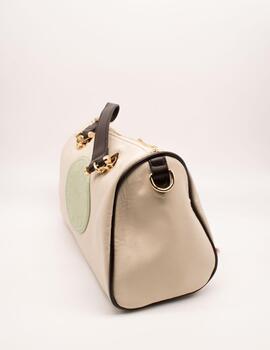 Bolso Noco 2315611S Bowling Nylon Logo Beige de Mujer