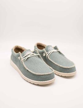 Deportivo Hey Dude Wally Braided Aqua de Hombre