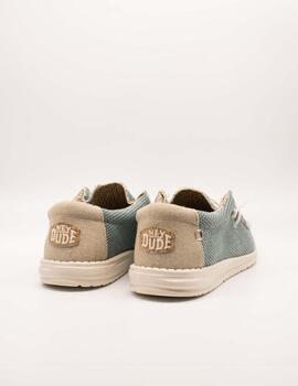 Deportivo Hey Dude Wally Braided Aqua de Hombre