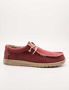 Deportivo Hey Dude Wally Braided  Pompeian Red