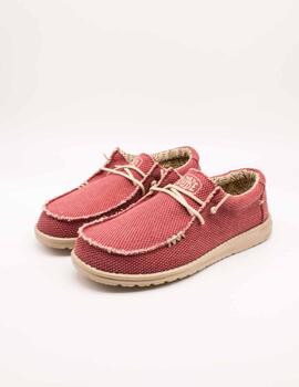 Deportivo Hey Dude Wally Braided  Pompeian Red