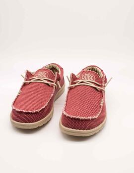 Deportivo Hey Dude Wally Braided  Pompeian Red