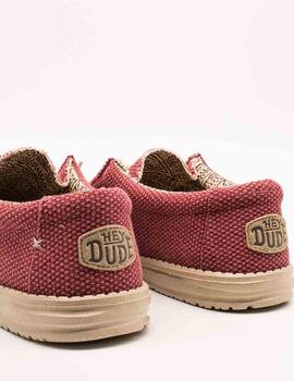 Deportivo Hey Dude Wally Braided  Pompeian Red