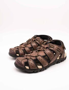 Sandalia Geox U6224B 0MEBC C0013 Strada Brown de Hombre