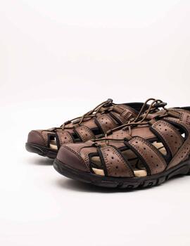 Sandalia Geox U6224B 0MEBC C0013 Strada Brown de Hombre