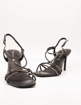 Sandalia Tamaris 28332-20 - 012 Black Metallic de Mujer