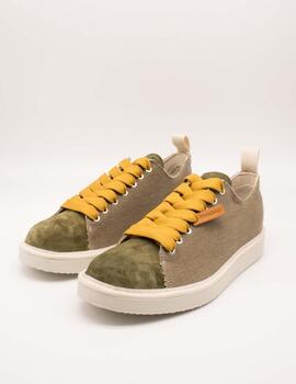 Deportivo Panchic P01-00232017 OLIVE-YELLOW de Hombre