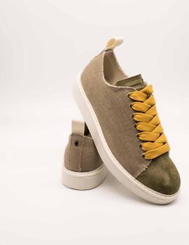 Deportivo Panchic P01-00232017 OLIVE-YELLOW de Hombre