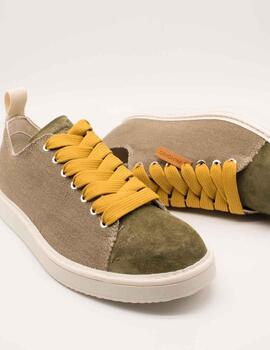 Deportivo Panchic P01-00232017 OLIVE-YELLOW de Hombre