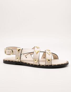 Sandalia Exé VF239-73 Off White- Gold de Mujer