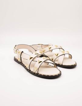 Sandalia Exé VF239-73 Off White- Gold de Mujer