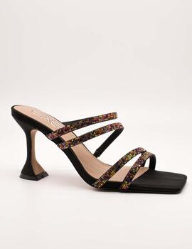 Sandalia Exé Bianca-759 Strass Black de Mujer