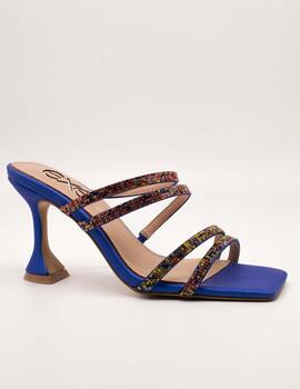 Sandalia Exé Bianca-757 Strass Blue de Mujer