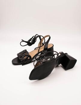 Sandalia Tiziana 1242 Silk Negro de Mujer