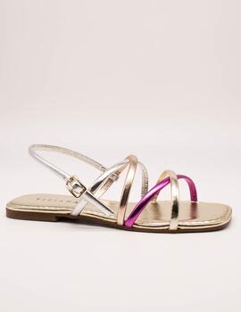 Sandalia Tiziana 1107 Combi- metal de Mujer