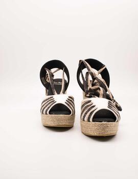 Sandalia Toni Pons Pals Crudo-Negro de Mujer