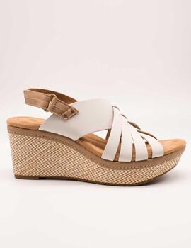 Sandalia Clarks 26171534 Elleri Grace White de Mujer