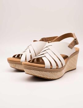Sandalia Clarks 26171534 Elleri Grace White de Mujer