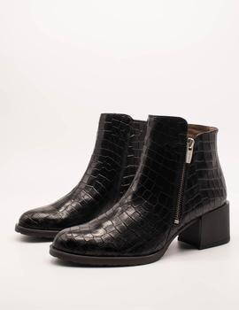 Botín wonders H-3520 coco negro de mujer.