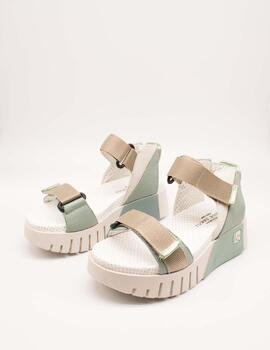 Sandalia Jose Saenz 4200-COMB4 Agua Hielo de Mujer