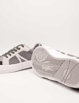 Deportivo Lacoste 45CMA0060-2P9 Textile Gris de Hombre