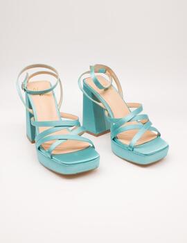 Sandalia Alma Blue V23BL1071 Satin Turquoise de Mujer