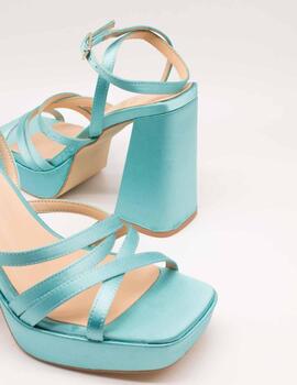 Sandalia Alma Blue V23BL1071 Satin Turquoise de Mujer