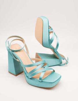 Sandalia Alma Blue V23BL1071 Satin Turquoise de Mujer