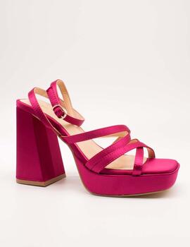 Sandalia Alma Blue V23BL1071 Satin Fuxia de Mujer