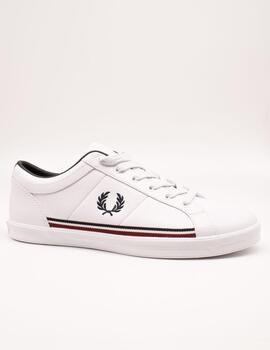 Deportivo Fred Perry Baseline Perf Leather White de Mujer