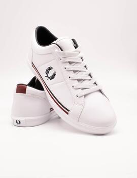 Deportivo Fred Perry Baseline Perf Leather White de Mujer
