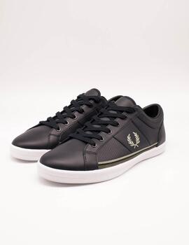 Deportivo Fred Perry Baseline Perf Leather Navy de Hombre