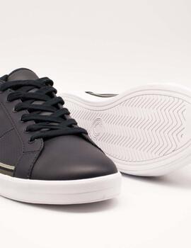 Deportivo Fred Perry Baseline Perf Leather Navy de Hombre