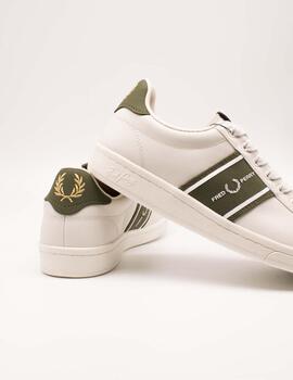 Deportivo Fred Perry B721 White de Mujer
